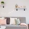 Set of 4 Industrial Pipe Shelf Brackets – Heavy Duty Wall-Mounted Floating Shelves for Kitchen, Bathroom, Office – Rustic DIY Storage (Black Steel, 5.9" Arm)